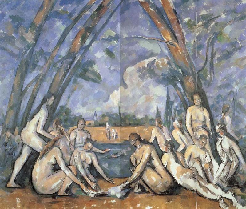 Paul Cezanne Large Bathers oil painting image